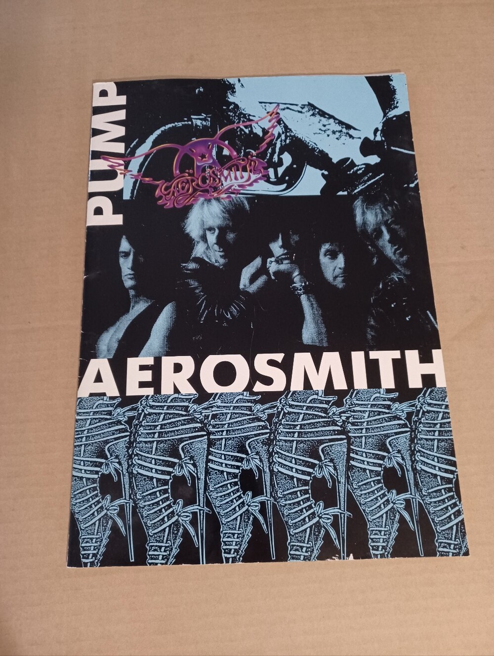 1989 Aerosmith Pump Tour Program Vintage Concert Book Steven Tyler Joe Perry Vtg